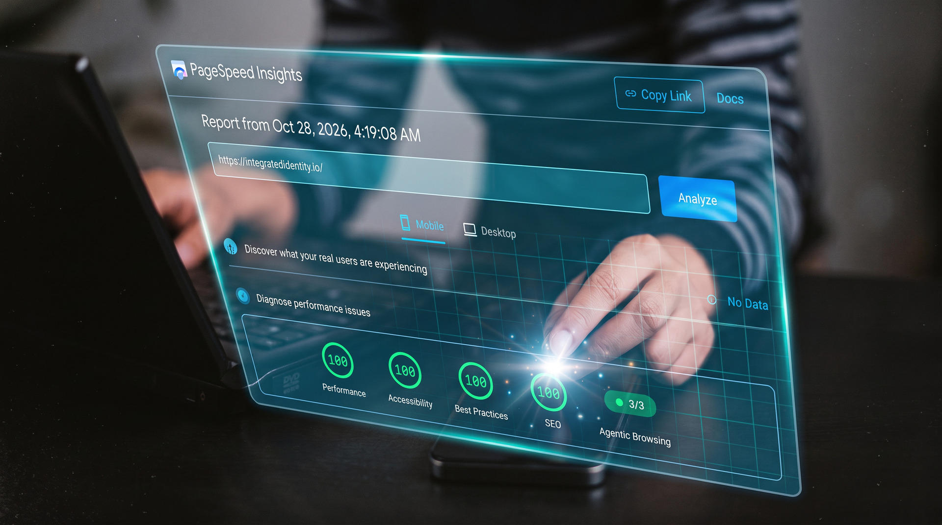 Integrated Identity Enters Global Top 0.1% With Rare 100/100 Google PageSpeed