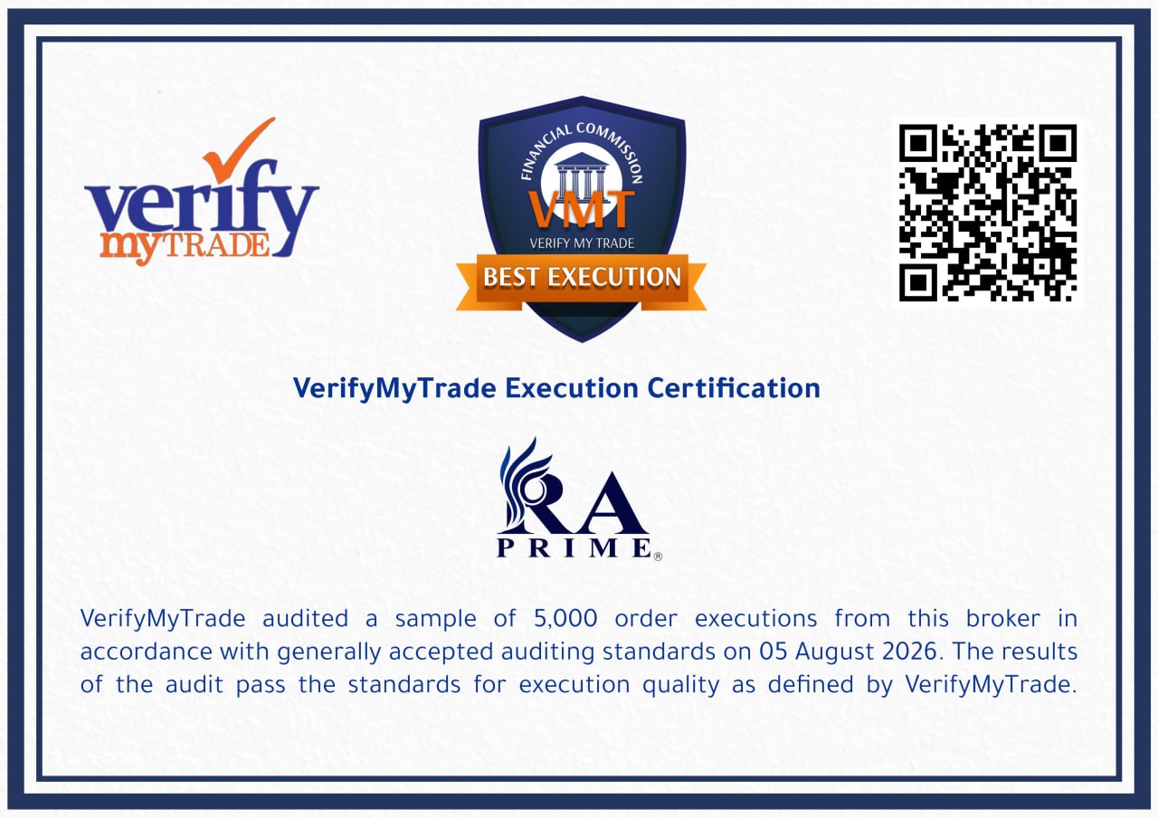 RAprime Elevates Forex Transparency with VerifyMyTrade Certification