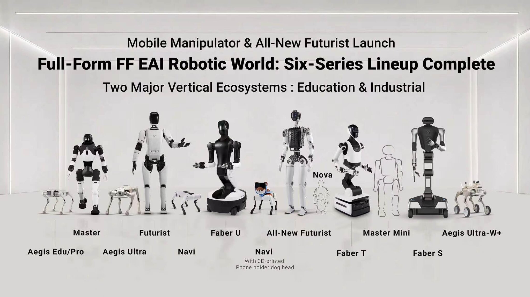Faraday Future Unveils Expanded FF EAI Robot World, New Faber Mobile Manipulator and All-New Futurist at Automate Chicago