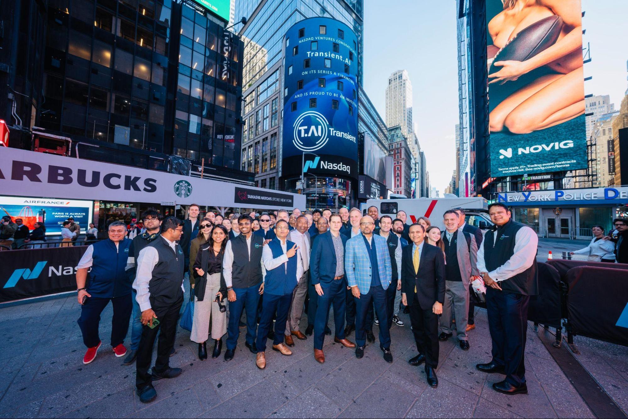 Transient Team Gathers at Nasdaq Closing Bell, Unified Around a Single Mission / Source: Transient (EZ Newswire)