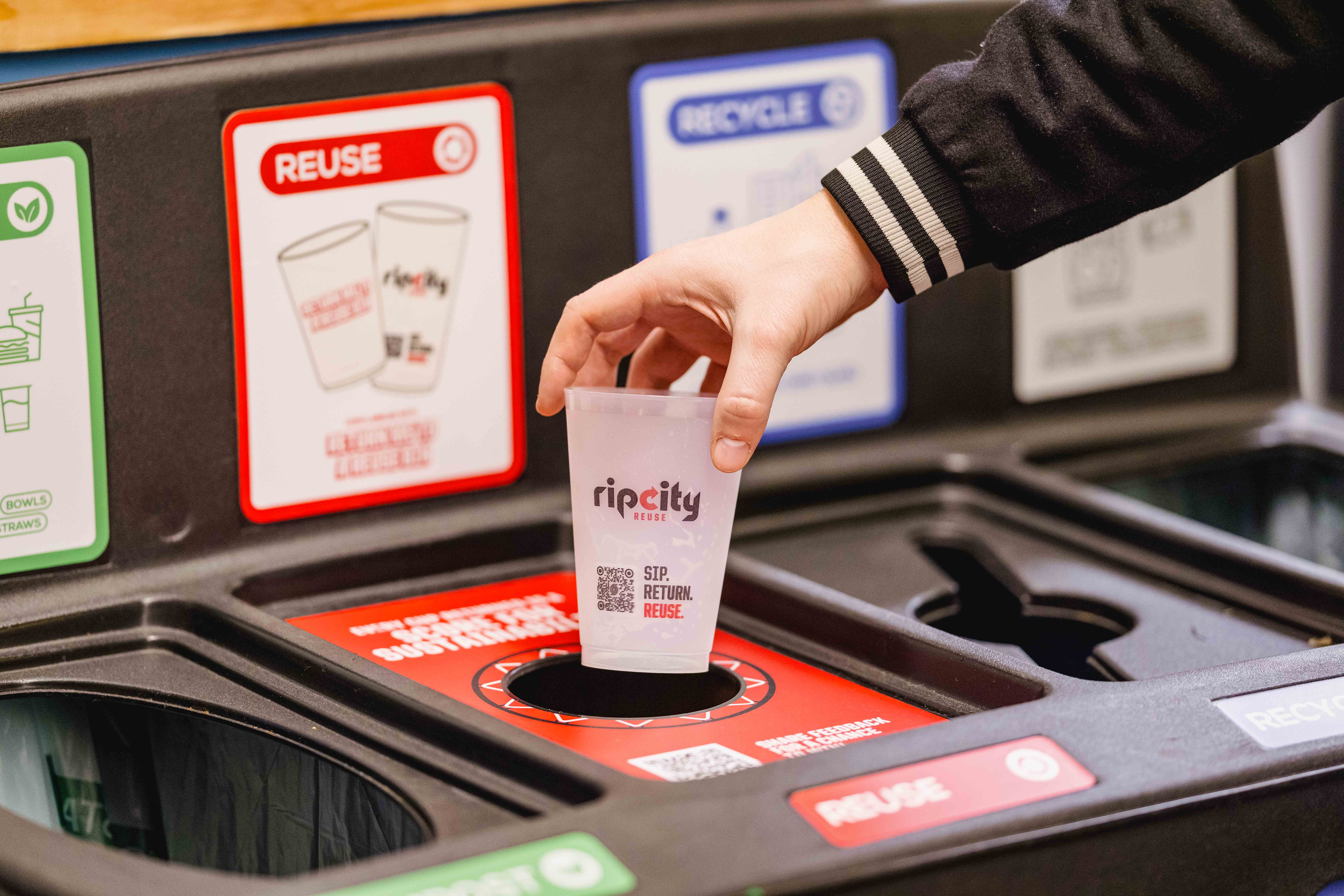 Portland Trail Blazers and Bold Reuse Release Independent Study: Reusable Cups Can Cut Carbon by 74% Compared to Compostable Cups
