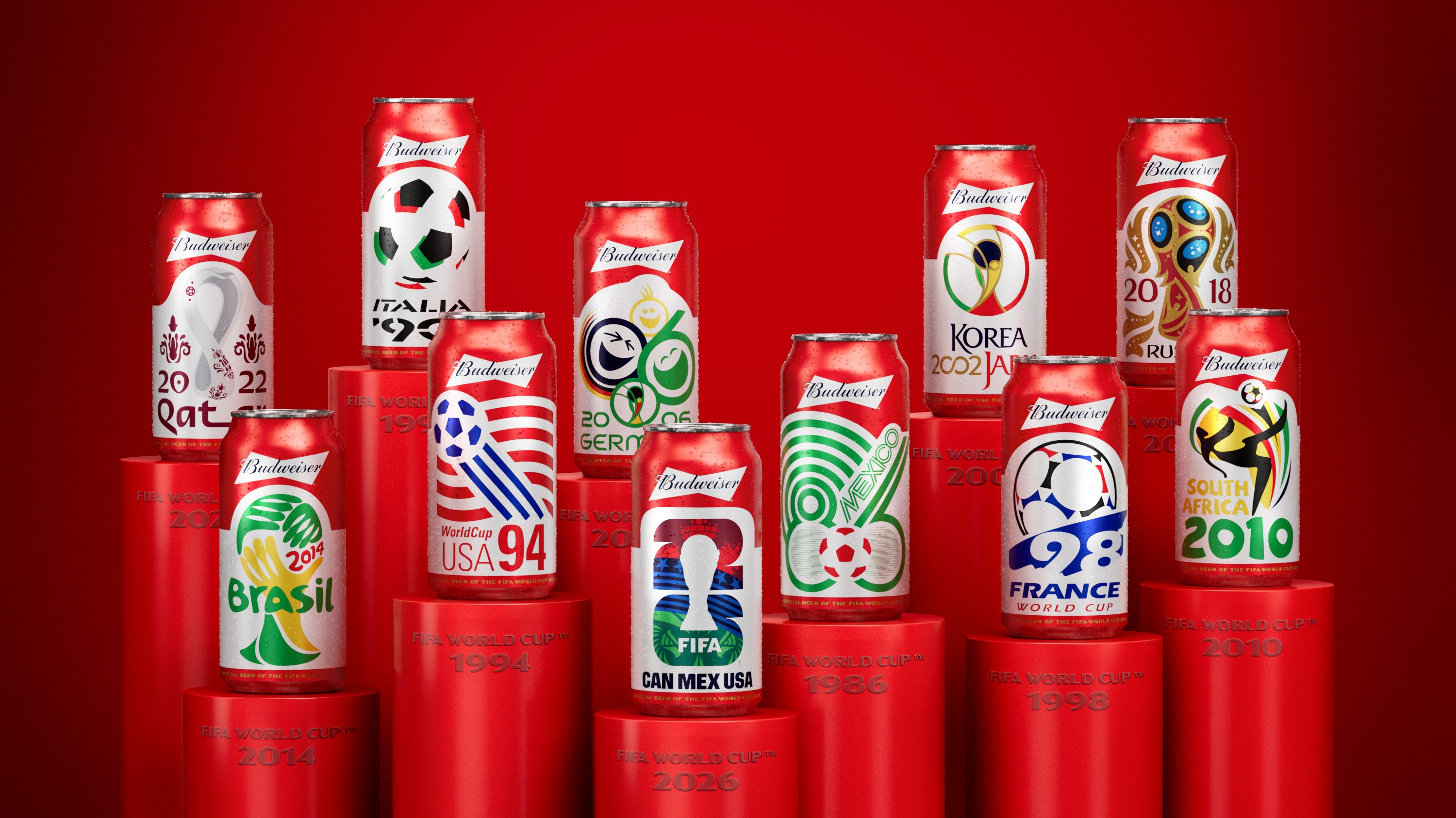 Budweiser Honors 40 Years of FIFA World Cup™ Legacy with Limited-Edition Collectible Pack and Nostalgia-Themed Platform