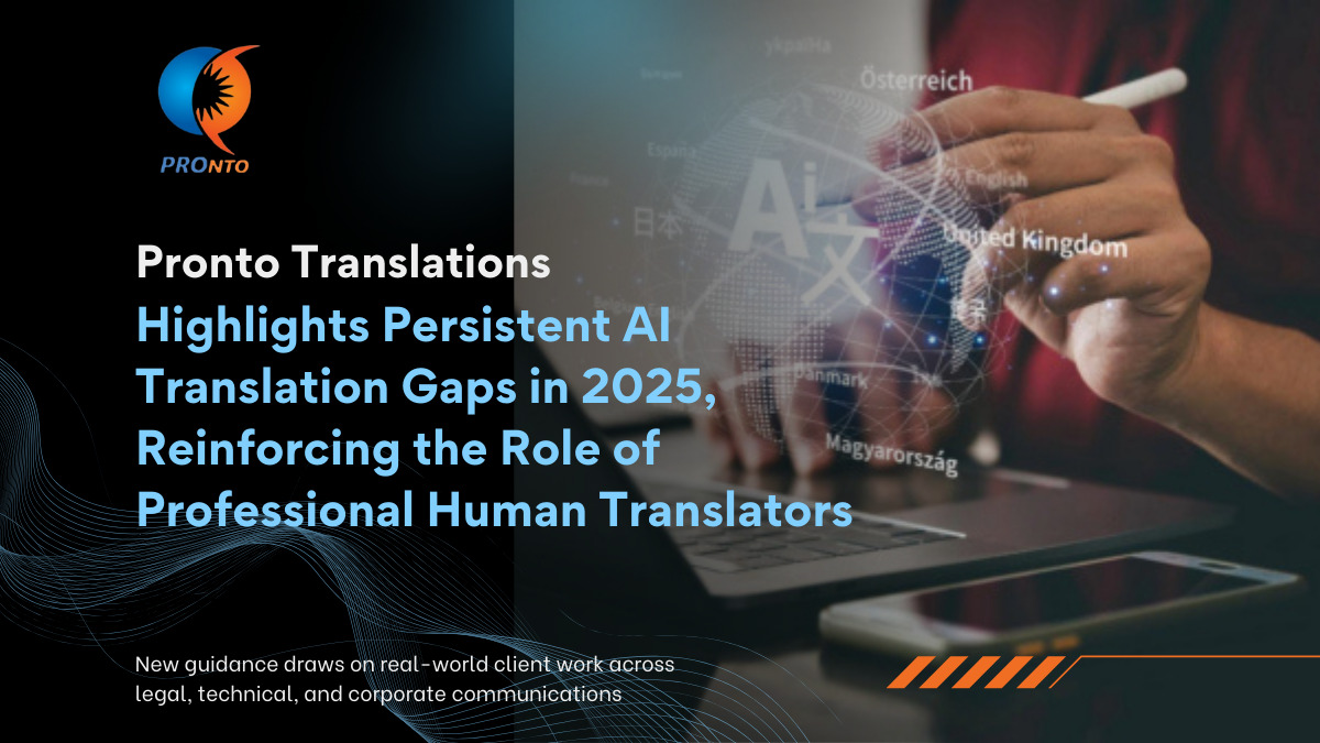 Source: Pronto Translations (EZ Newswire)