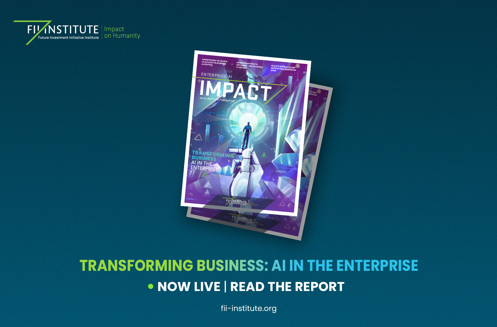 FII Institute Launches Report on Turning Enterprise AI Investment Into Business Value