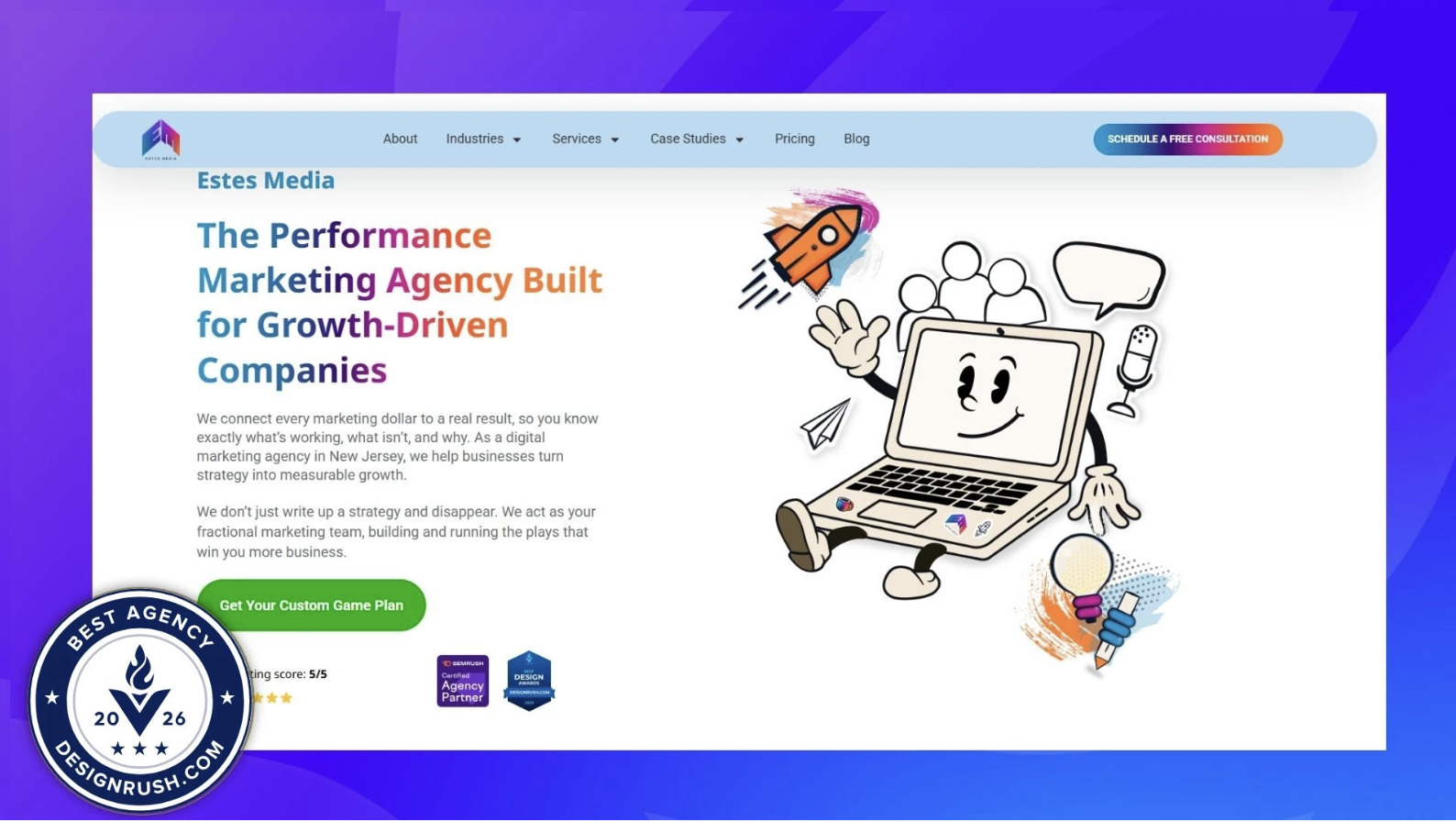 Top Construction Marketing Agency Estes Media Named One of DesignRush’s 7 Best GEO Agencies to Hire in 2026