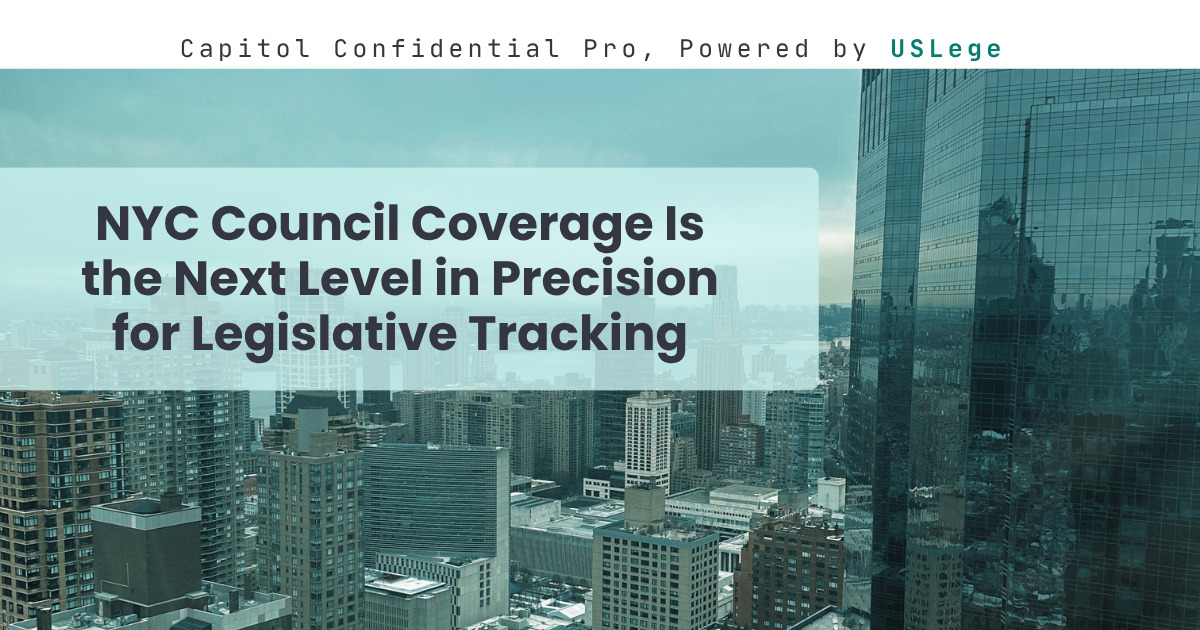 USLege Now Tracking New York City Council Legislation