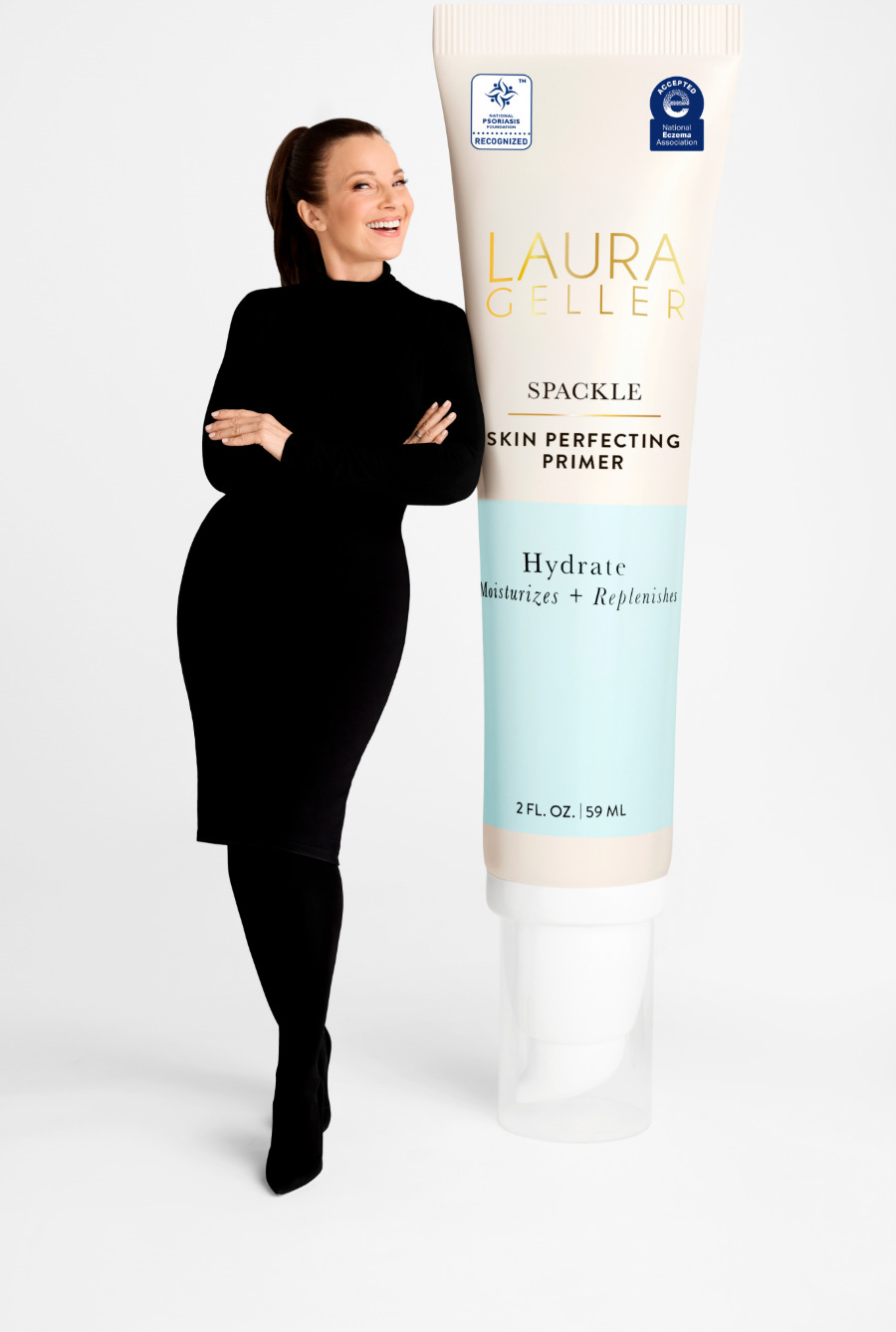 Laura Geller Beauty's Spackle Skin Perfecting Primer: Hydrate Earns National Eczema Association Seal of Acceptance; Brand Launches New Campaign Featuring Fran Drescher