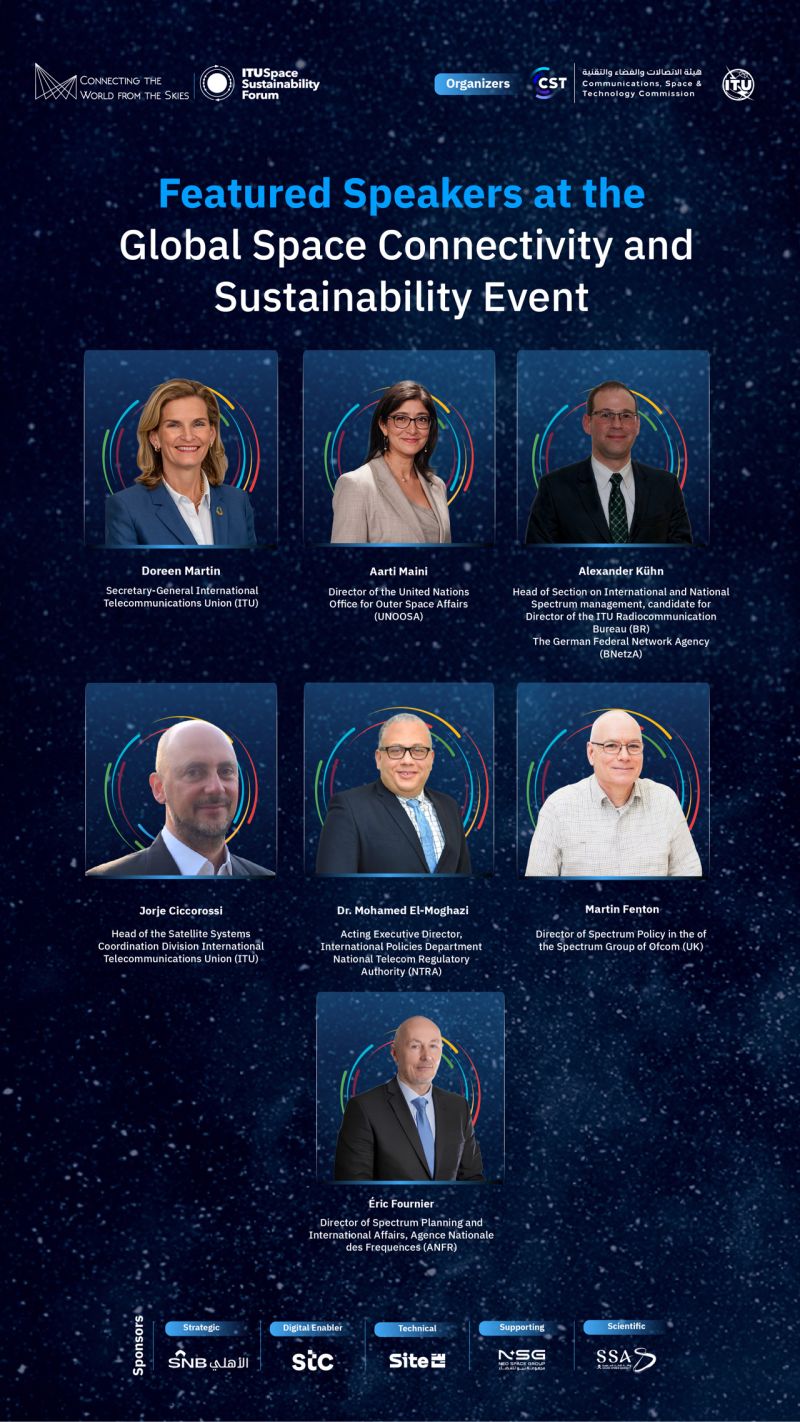 Featured speakers at the Global Space Connectivity & Sustainability Events 2026. / Source: Communications, Space & Technology Commission (EZ Newswire)