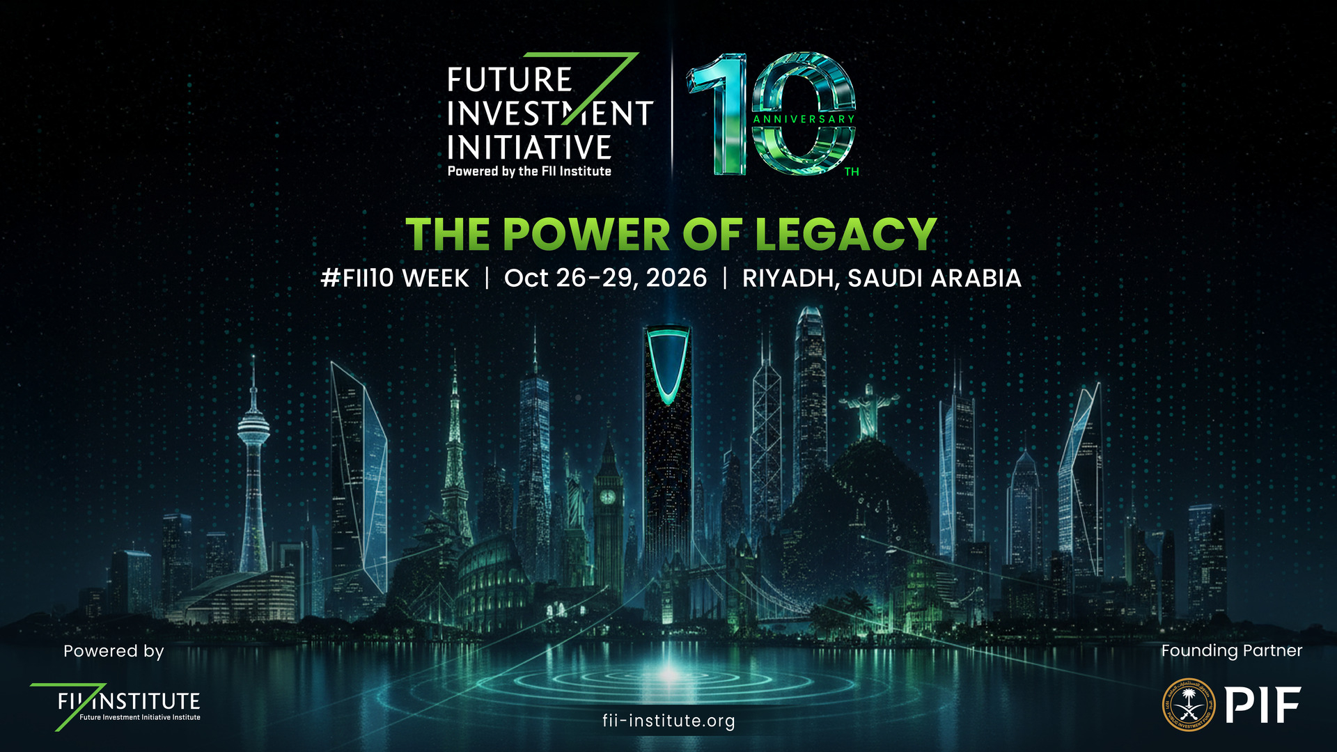 FII Institute Announces Leading Global Finance and Investment Speakers for FII10
